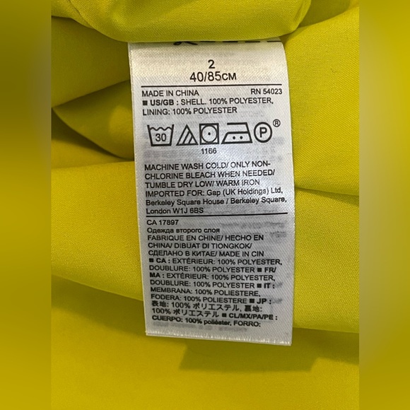 Banana Republic Like Green Yellow Maxi Spaghetti Strap Midi Dress Size 2 - Picture 8 of 8